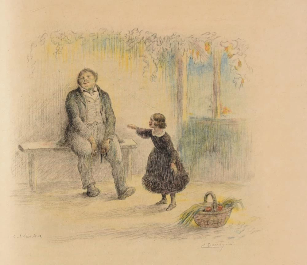 Charles Léandre - Madame Bovary, Morte di Charles Bovary